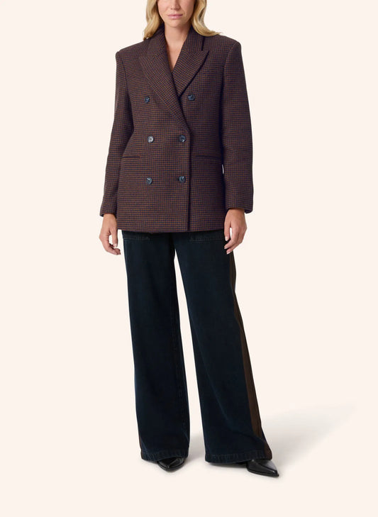 Malej Blazer in Blau/Braun