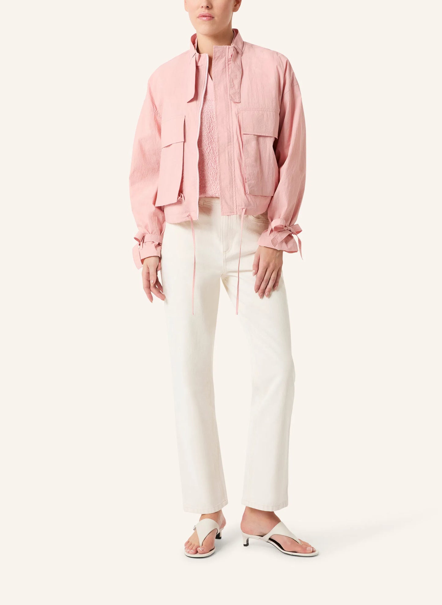 Malej Jacke in Pink Pfirsich