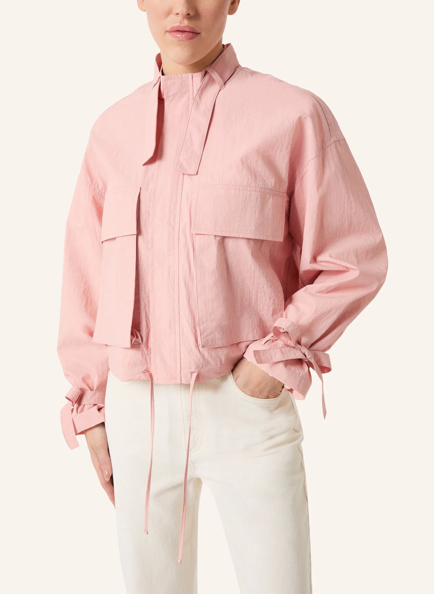 Malej Jacke in Pink Pfirsich