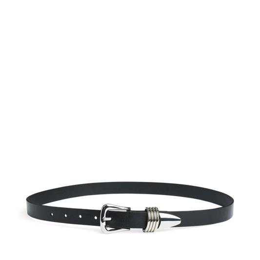 Markberg Ledergürtel Black Silver