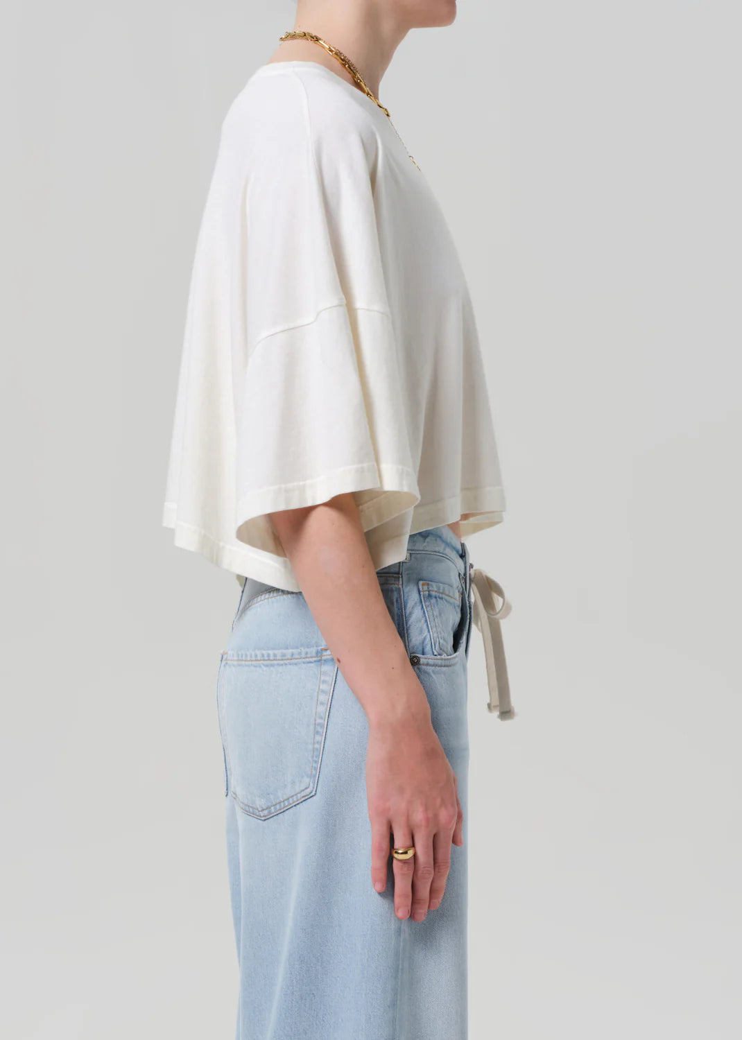 Citizens of Humanity Crop Cape Tee Pashmina