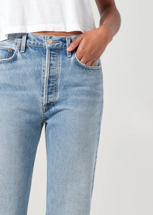 AGOLDE 90's Pinch Waist Crop in Stage