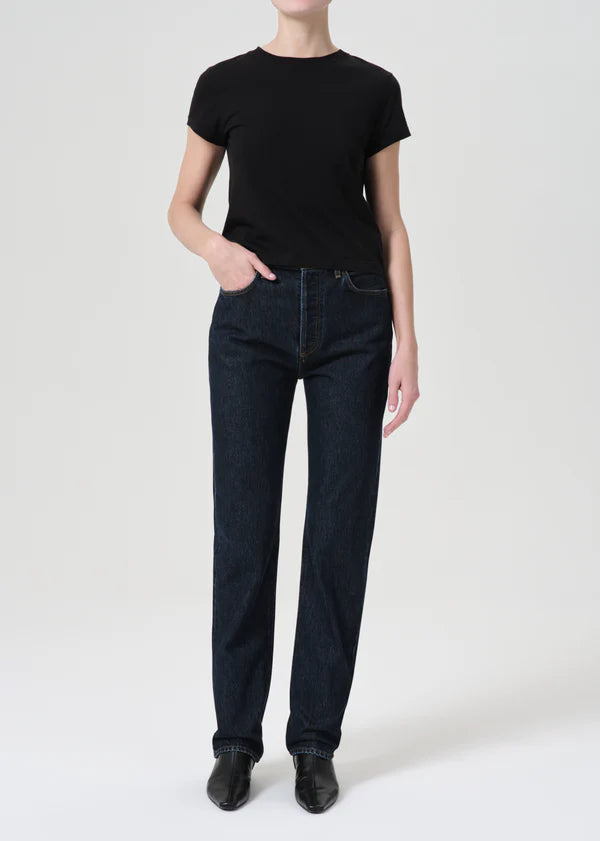 AGOLDE 90's Pinch Waist High Rise Straight Jean in Navigate Size online 25