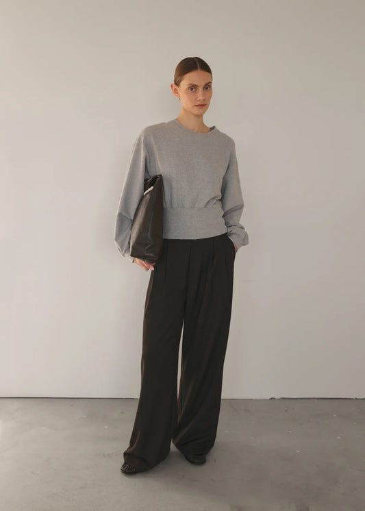 Club L'Avenir Selina Sweater in Grey Melange