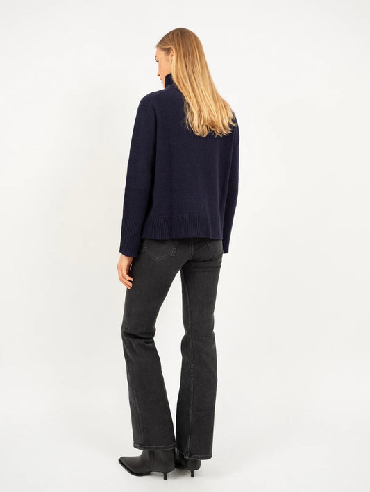 Anna v. Berg Anemone Sweater in Deep Blue