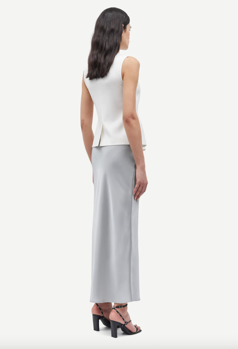 Samsoe Samsoe Agneta Maxi Rock in Silver