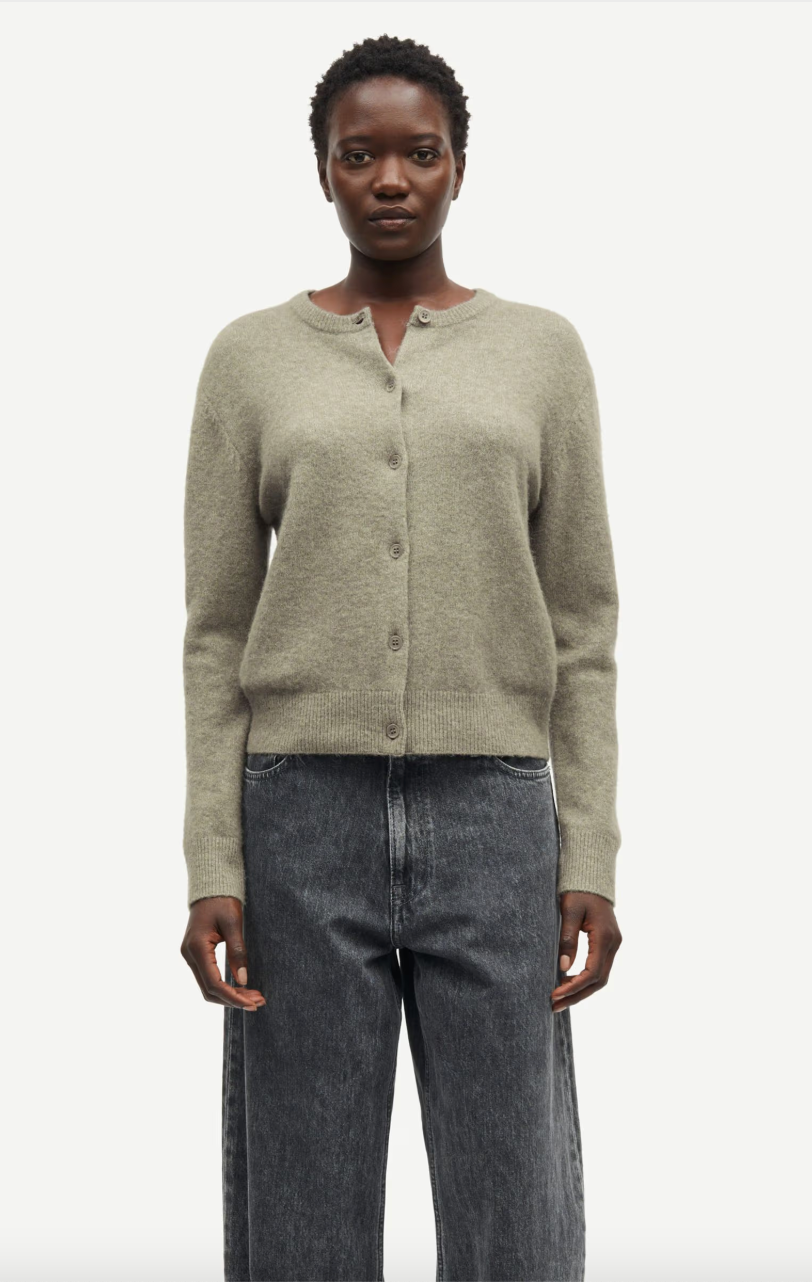 Samsoe Samsoe Nor Short Cardigan Salbei