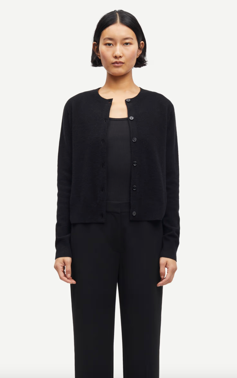 Samsoe Samsoe Saboston Cardigan in Schwarz