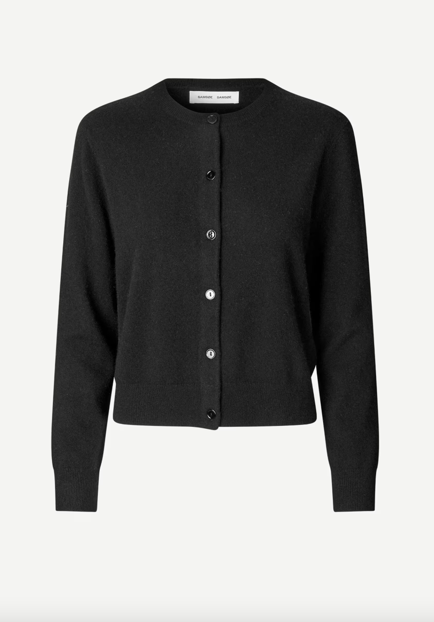 Samsoe Samsoe Saboston Cardigan in Schwarz