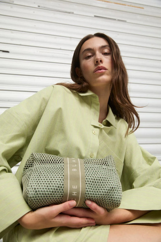 Blanche Cora Bluse in Apfelgrün