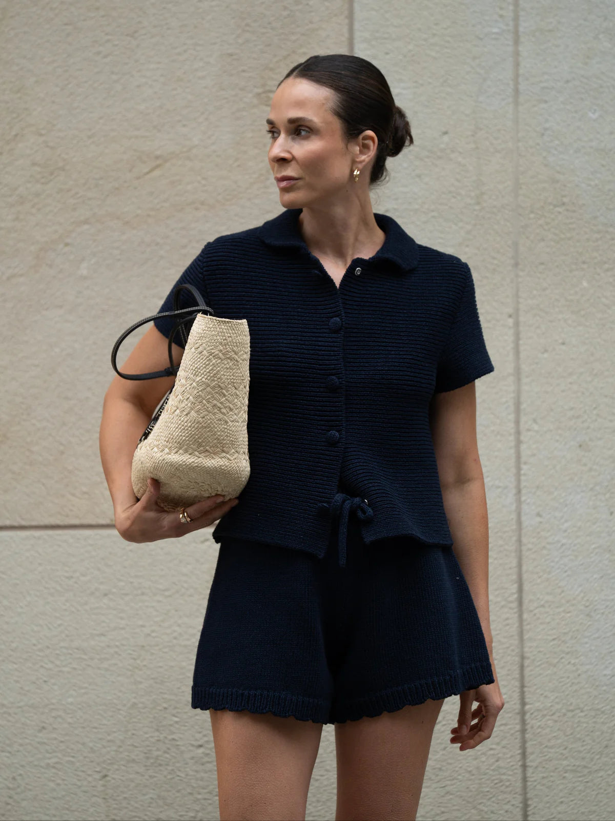 Anna v Berg Ava Short in Deep Blue