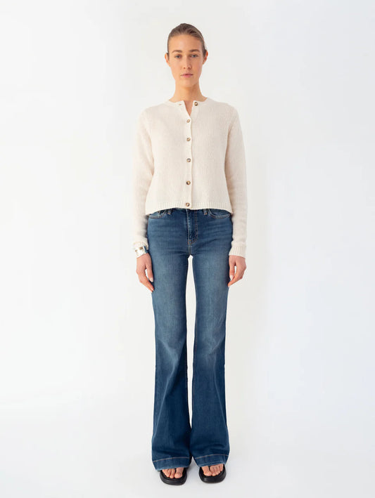 Anna v. Berg Feline Cardigan in Creamcheese