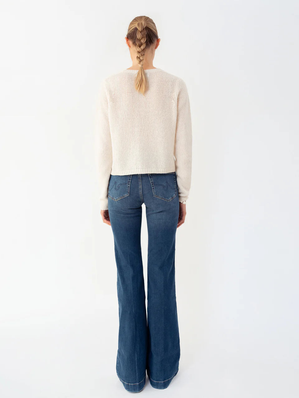 Anna v. Berg Feline Cardigan in Creamcheese