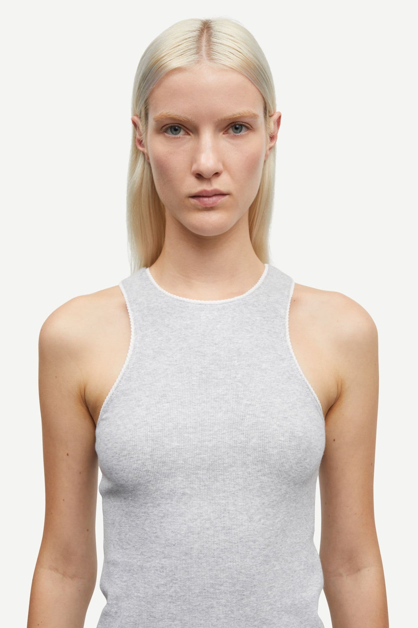 Samsoe Samsoe Agatha Tank Top in Grey Melange