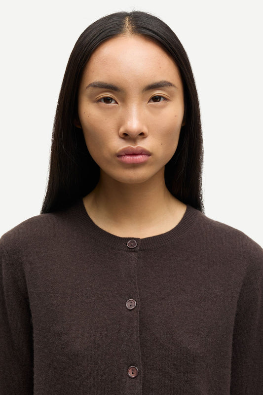 Samsoe Samsoe Saboston Cardigan in Schoko