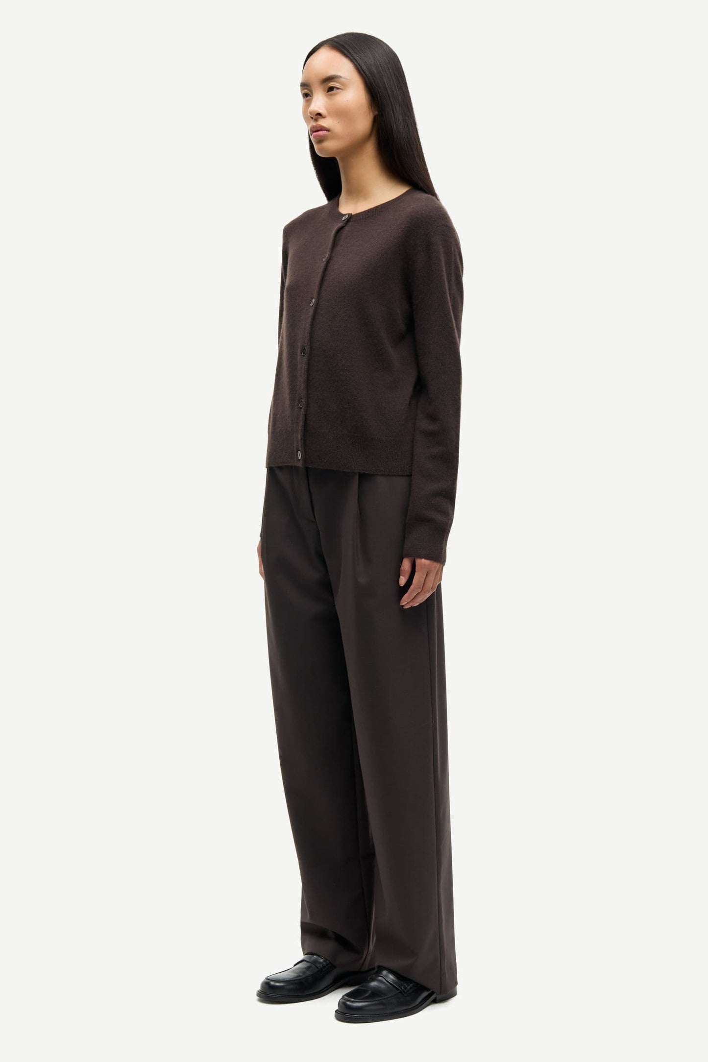Samsoe Samsoe Saboston Cardigan in Schoko