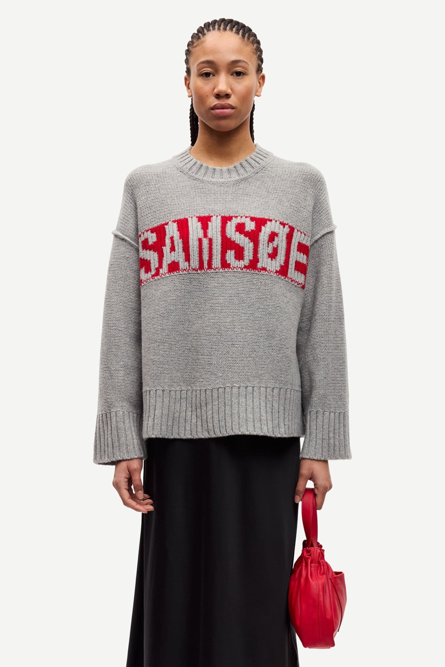 Samsoe Samsoe Sakeiku Sweater in Grau