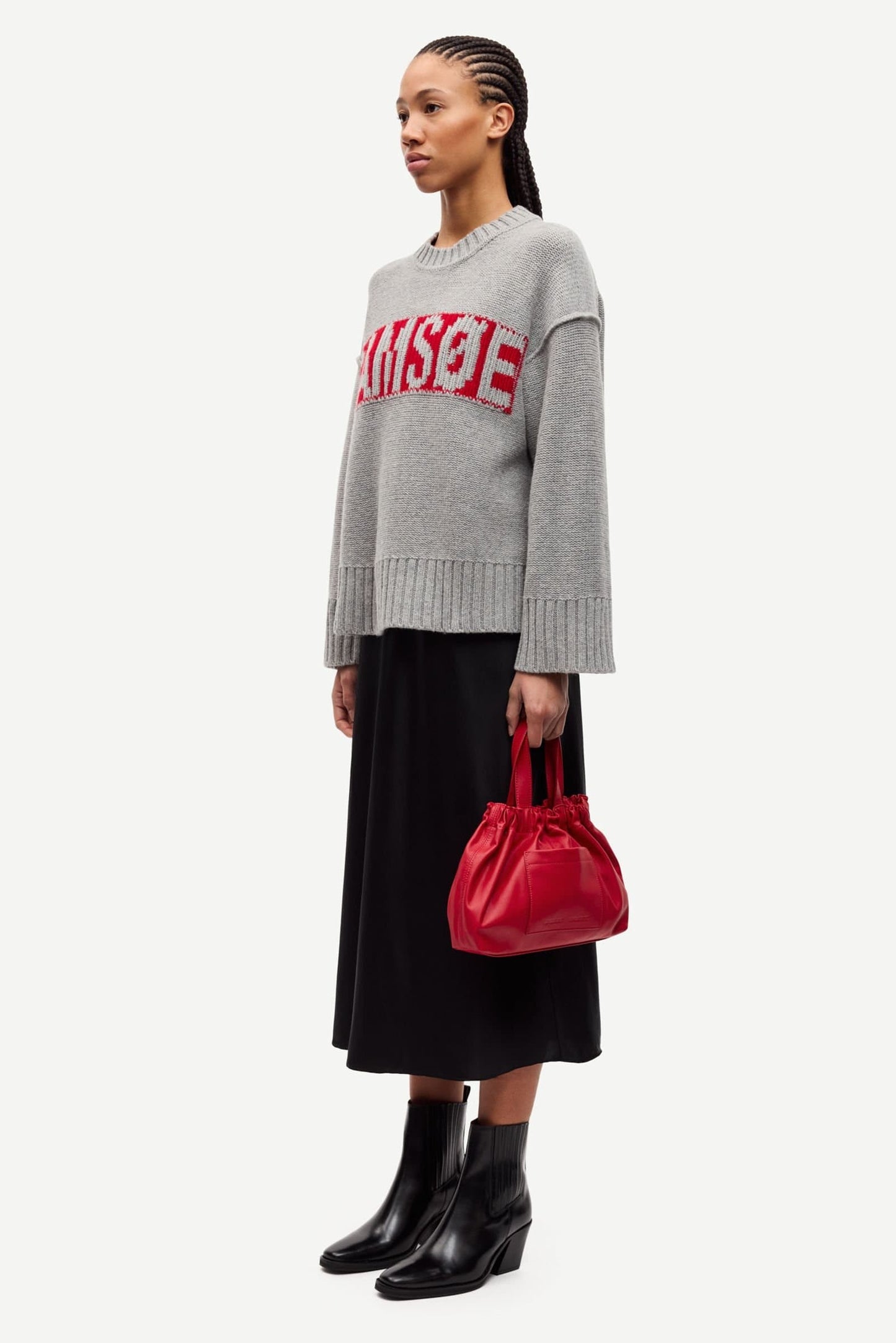 Samsoe Samsoe Sakeiku Sweater in Grau