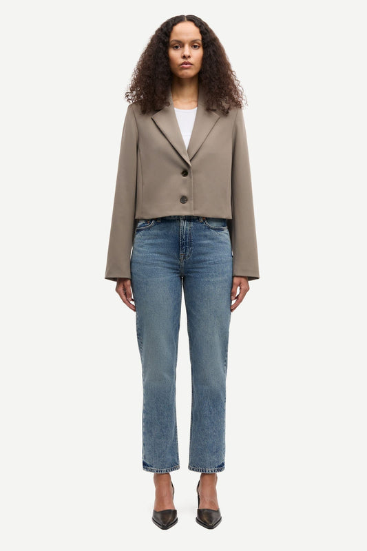 Samsoe Samsoe Salaney Blazer in Dark Aluminium