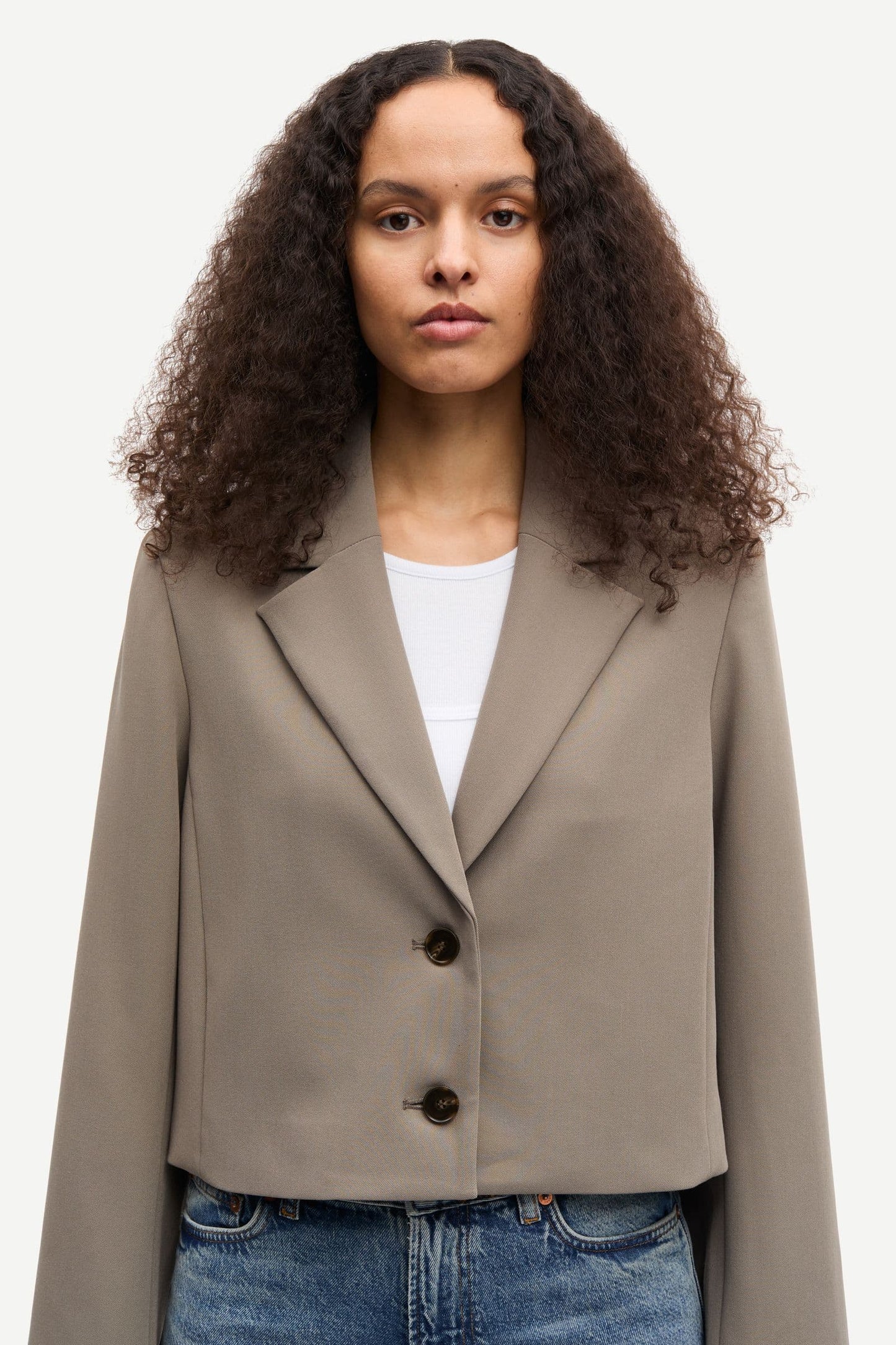 Samsoe Samsoe Salaney Blazer in Dark Aluminium