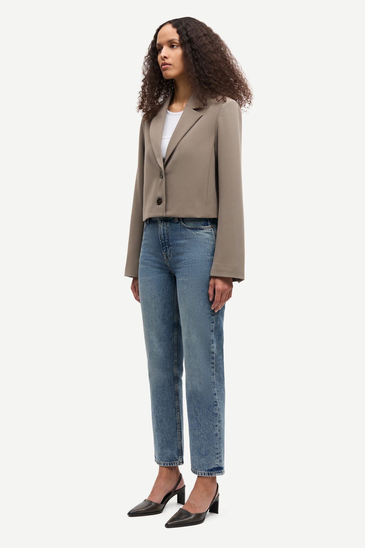 Samsoe Samsoe Salaney Blazer in Dark Aluminium