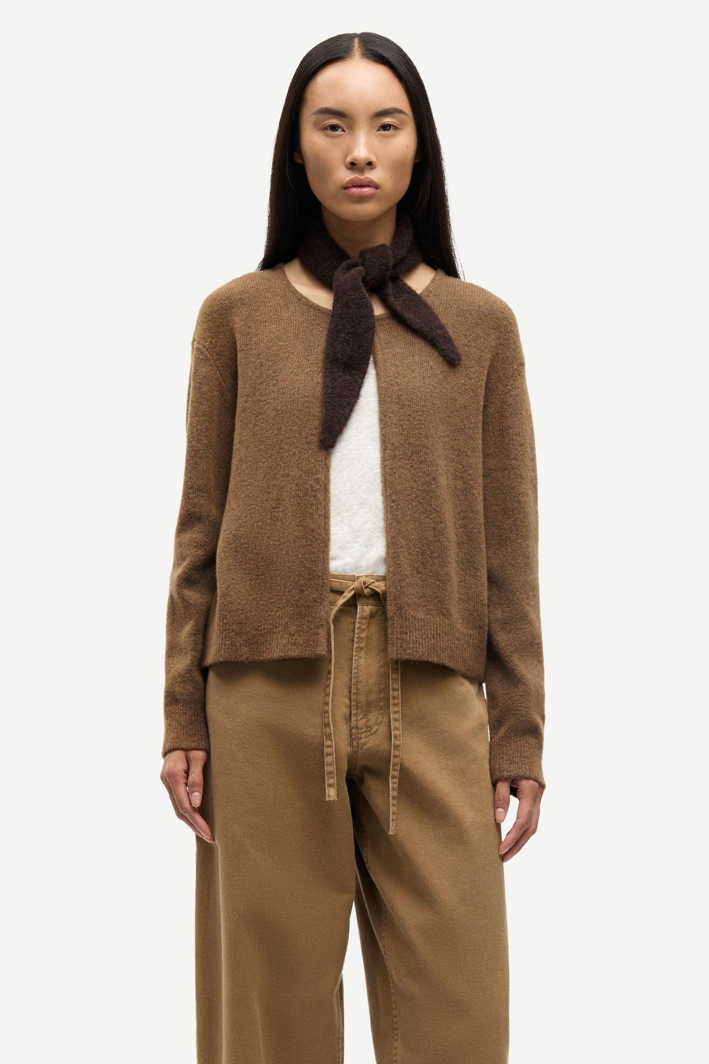 Samsoe Samsoe Sacassandra Cardigan in Otter