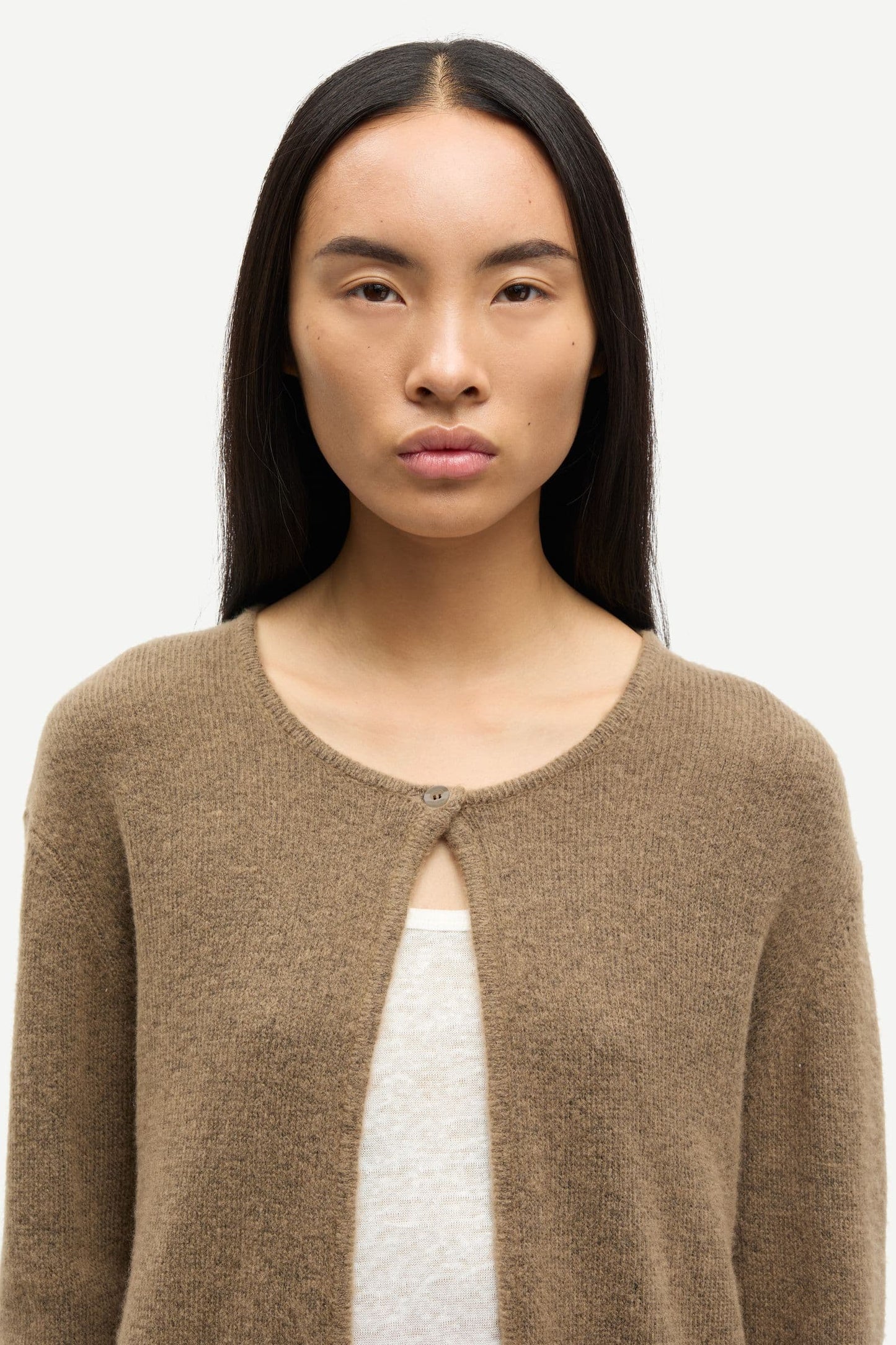 Samsoe Samsoe Sacassandra Cardigan in Otter