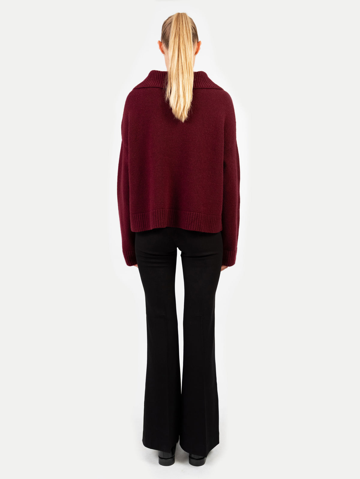 Anna v. Berg Valentine Sweater in Dark Cherry