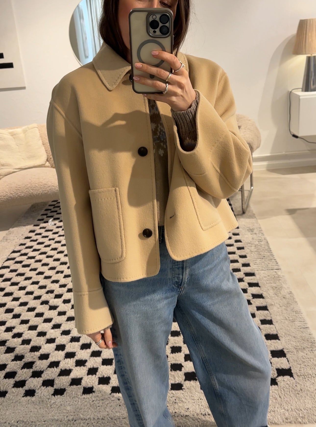 Arma Frederique Wolljacke in Gravel