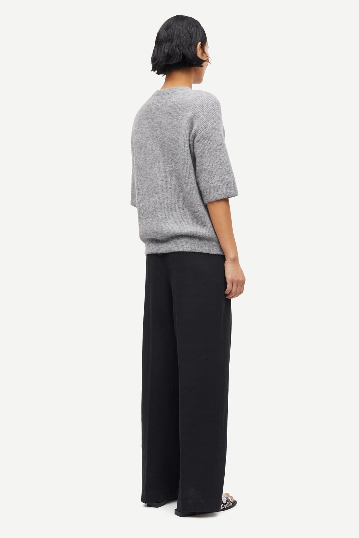 Samsoe Samsoe Saanoura Cardigan in Grey Melange