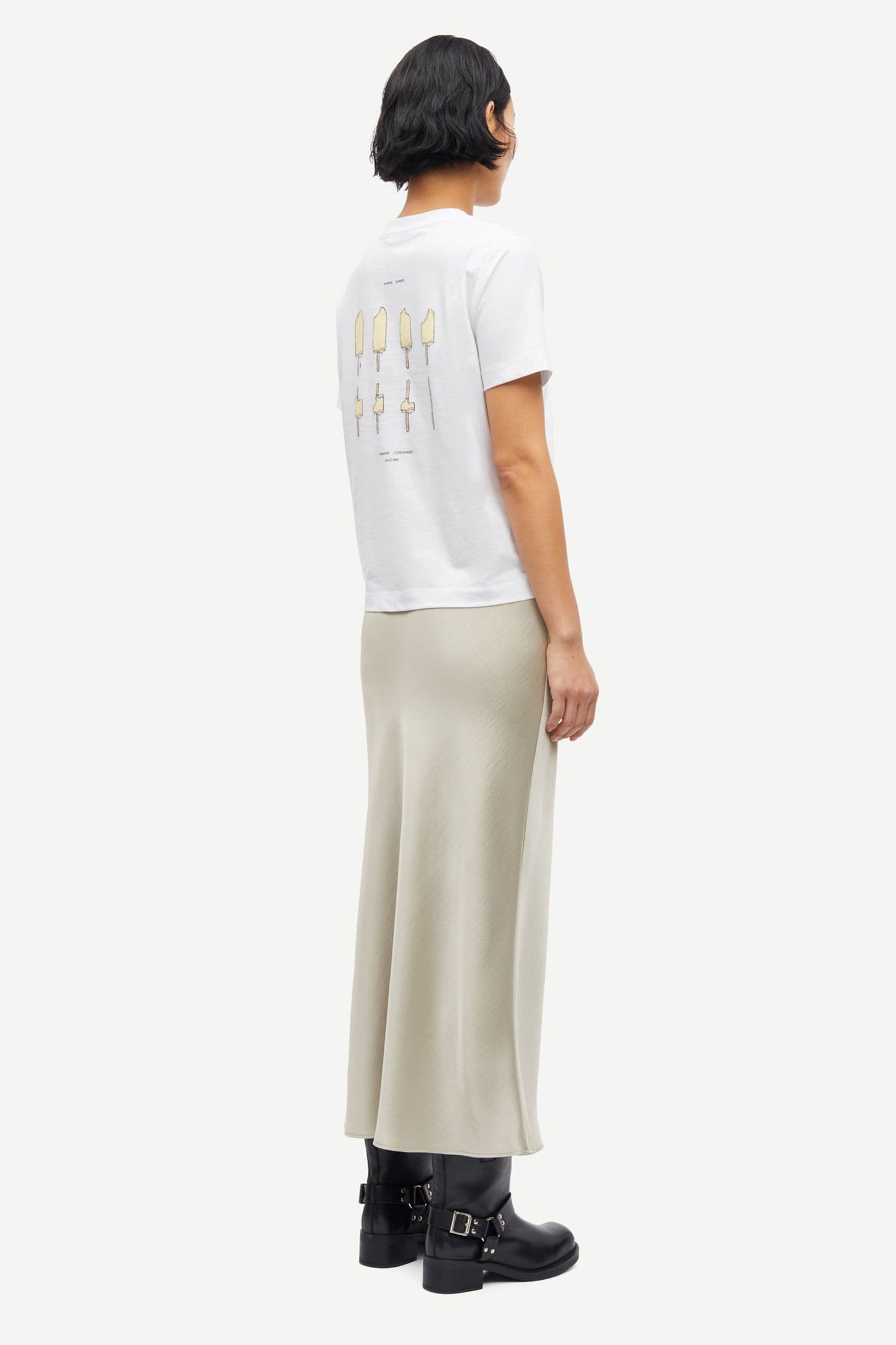 Samsoe Samsoe Sacamino Shirt Weiß/Gelb