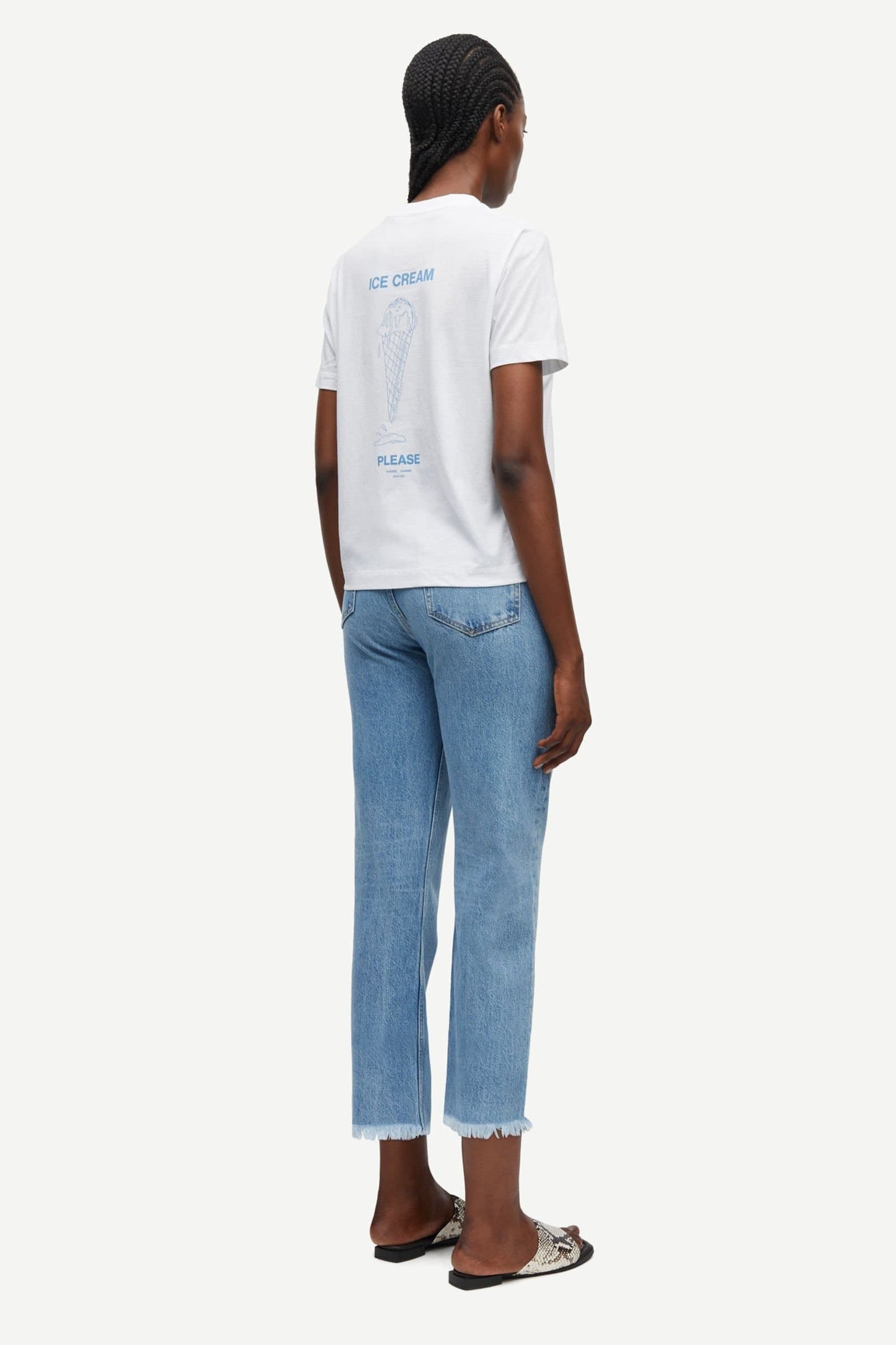 Samsoe Samsoe Sacamino Shirt Weiß/Blau