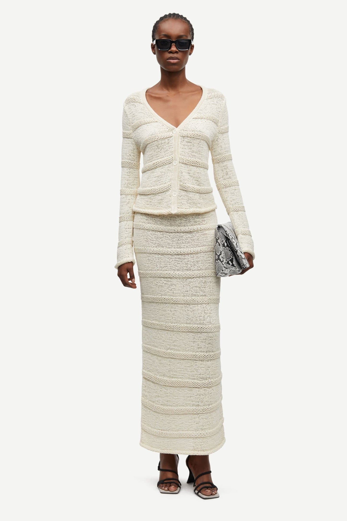 Samsoe Samsoe Sanettie Cardigan in Beige