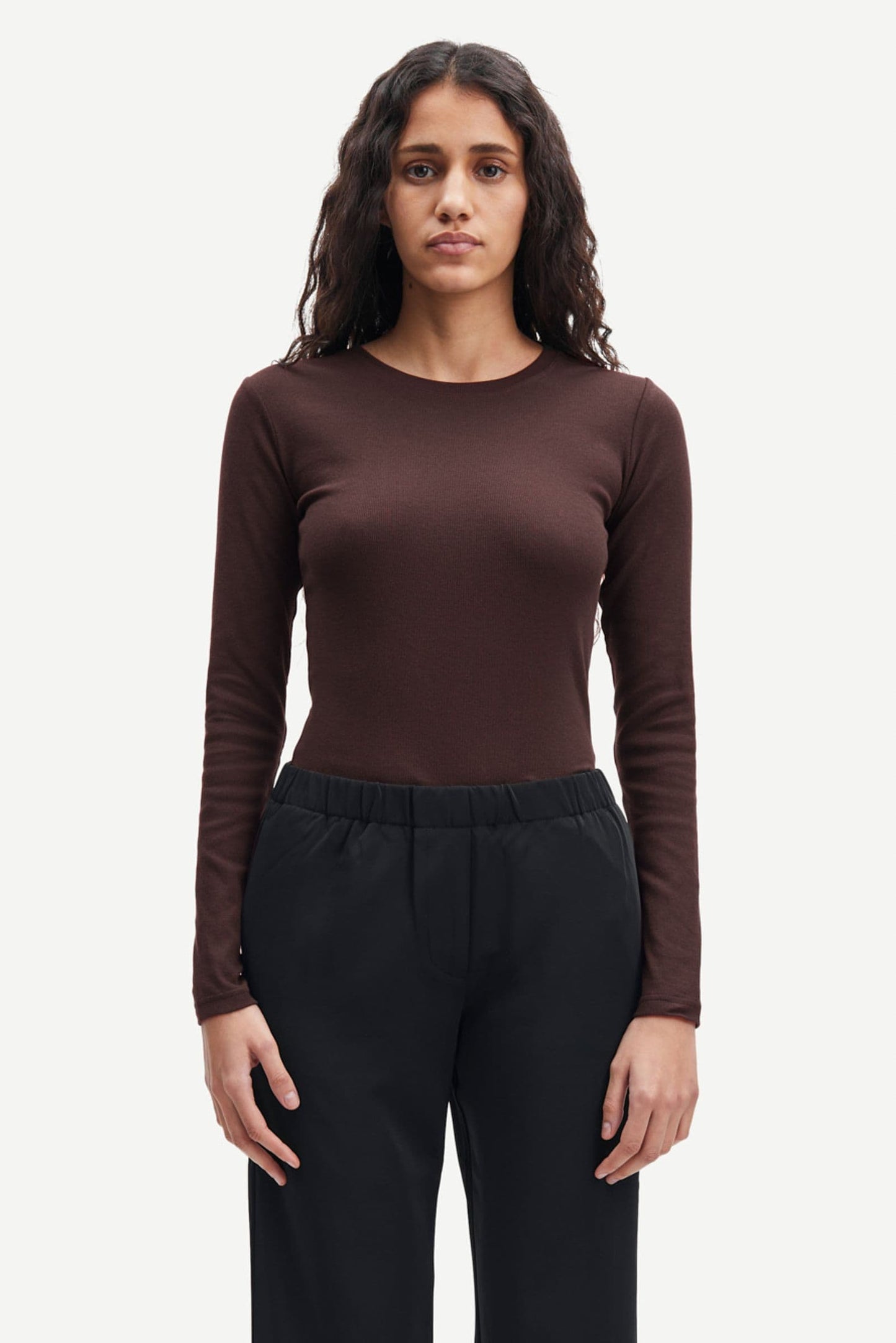 Samsoe Samsoe Alexa Longsleeve in Mole