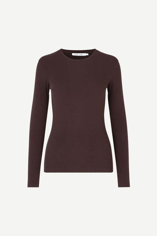 Samsoe Samsoe Alexa Longsleeve in Mole