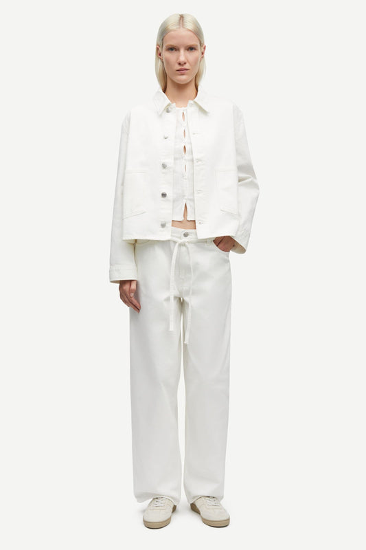 Samsoe Samsoe Sanadina Jeansjacke in Weiß