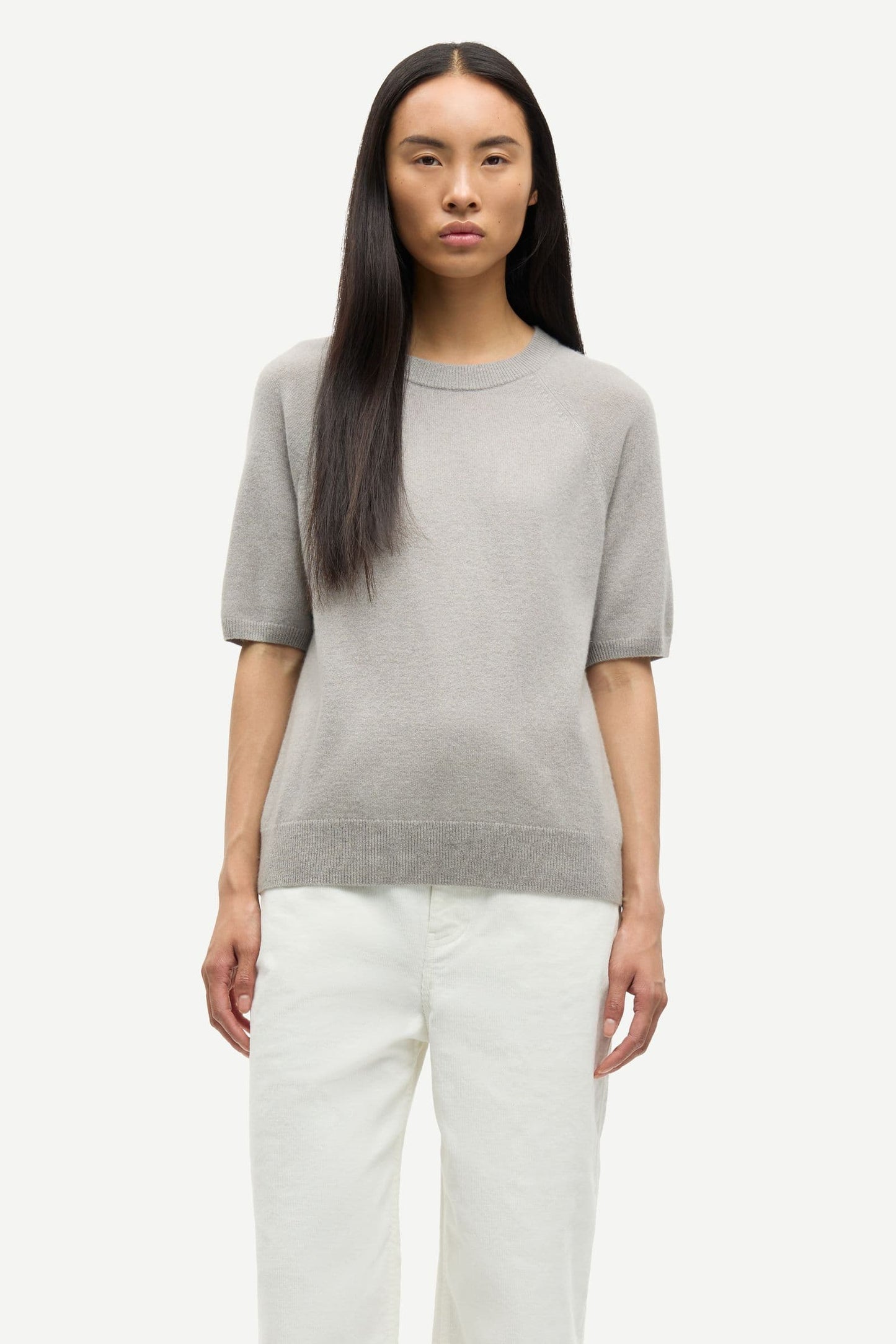 Samsoe Samsoe Saboston Kaschmir Shirt in Stein