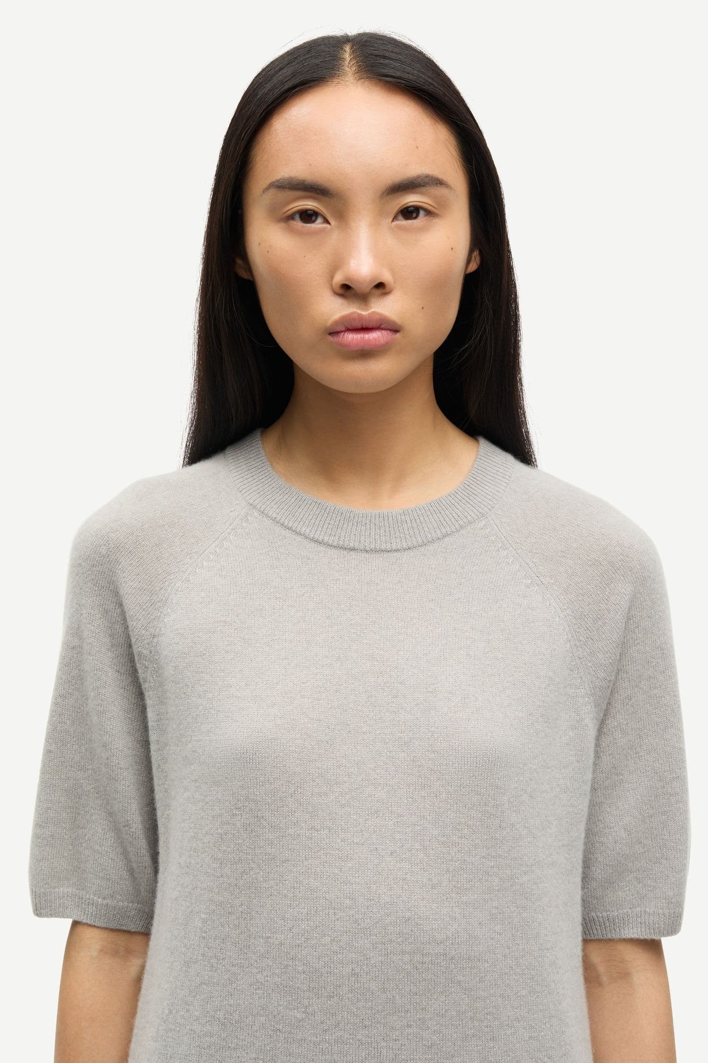 Samsoe Samsoe Saboston Kaschmir Shirt in Stein