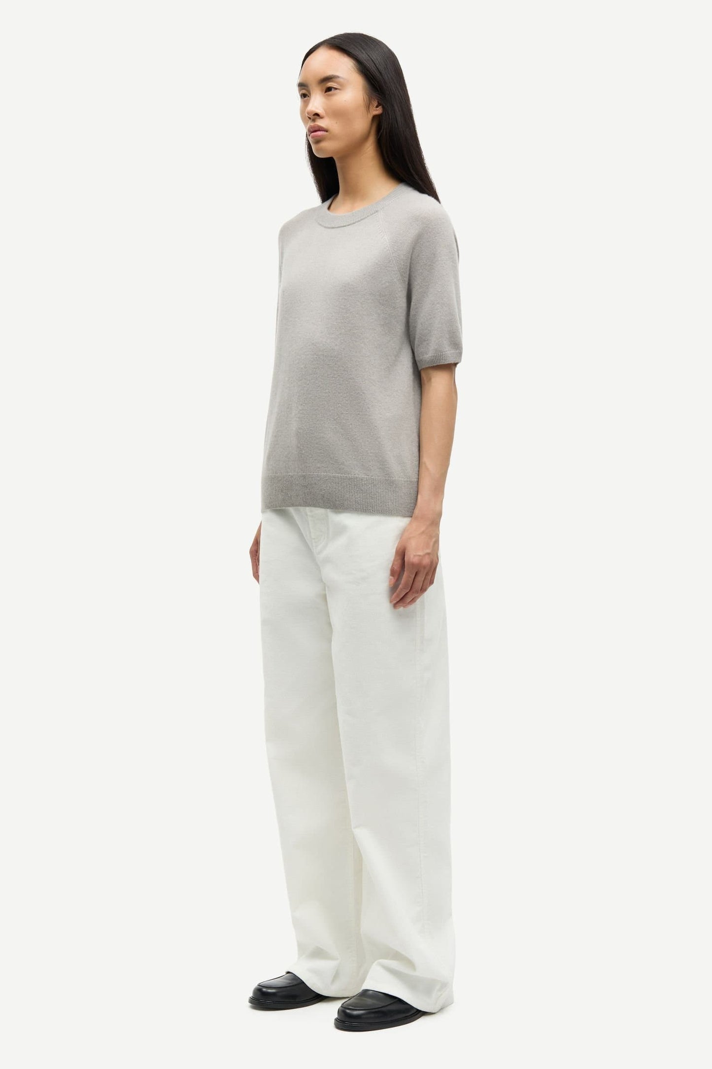 Samsoe Samsoe Saboston Kaschmir Shirt in Stein