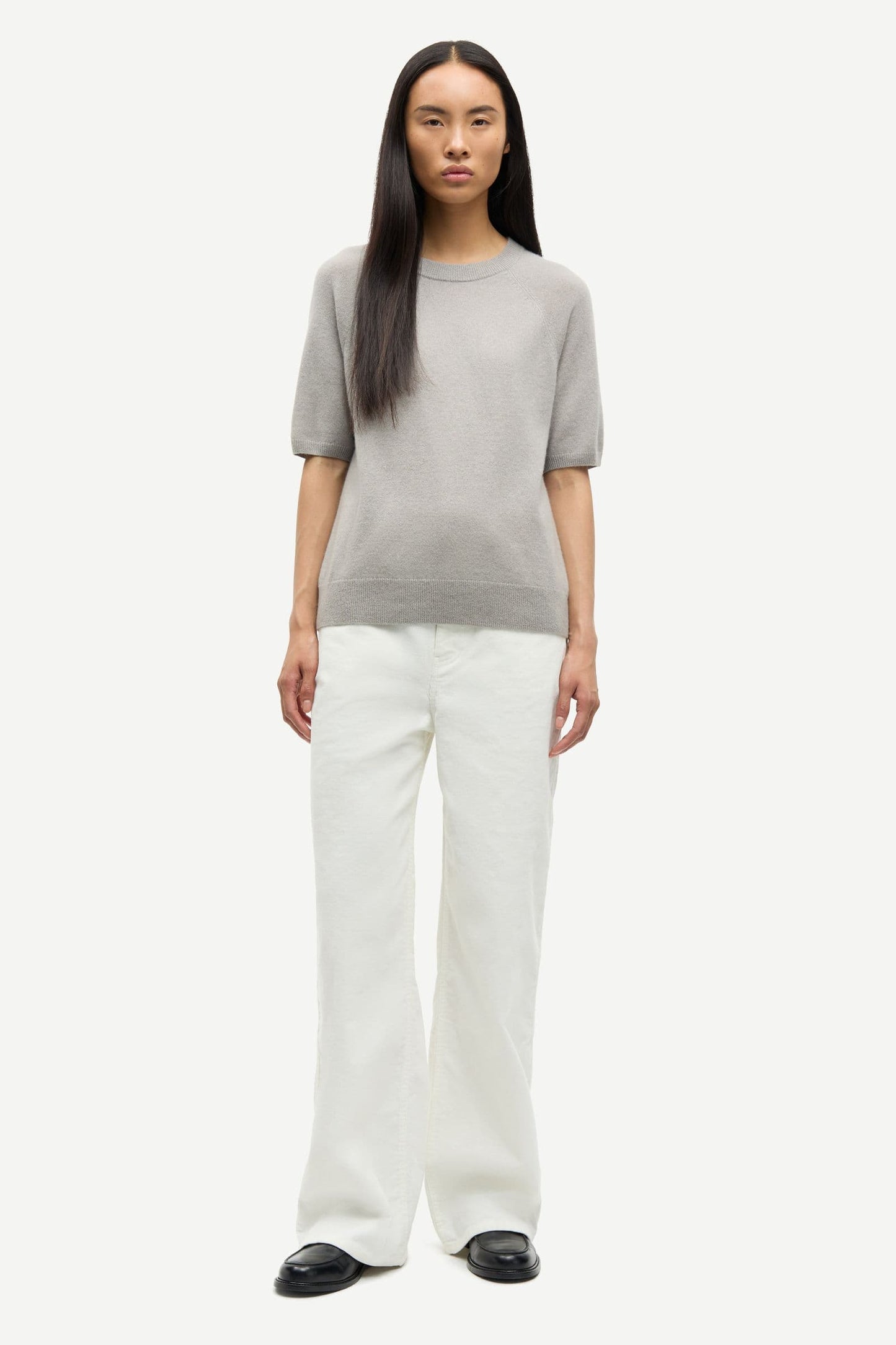 Samsoe Samsoe Saboston Kaschmir Shirt in Stein