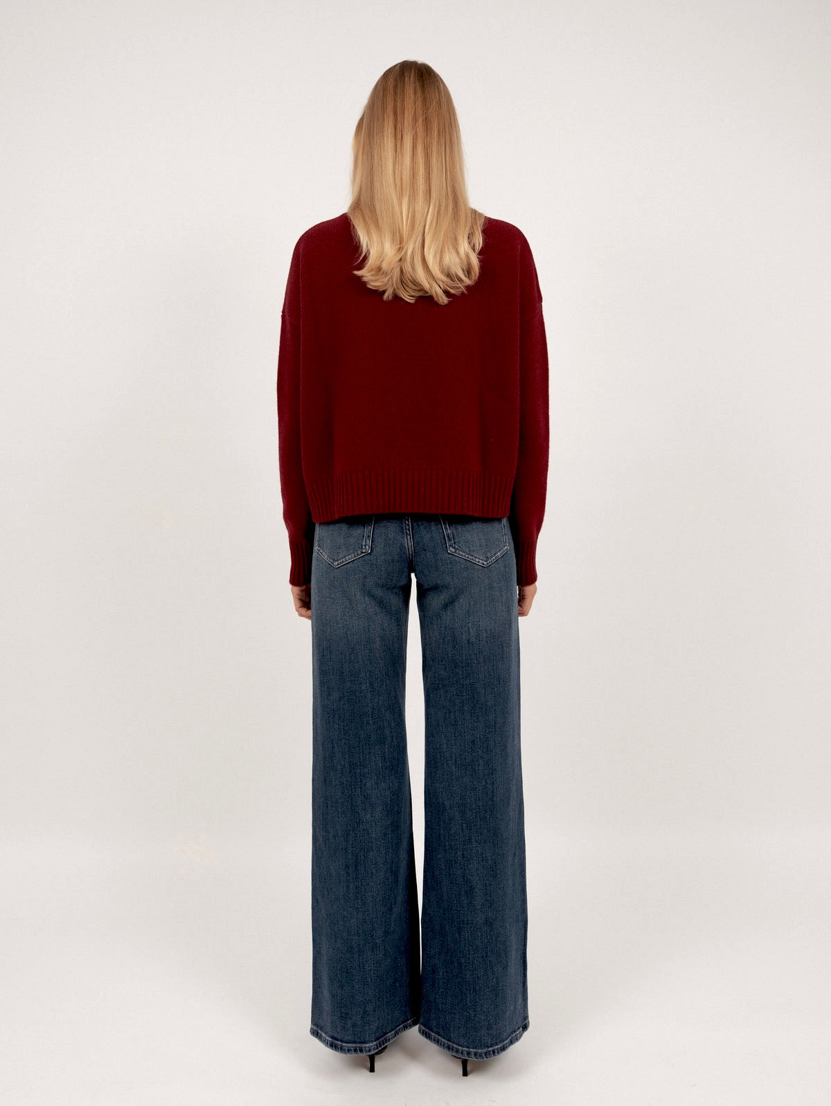 Anna v. Berg Emma Sweater in Dark Cherry
