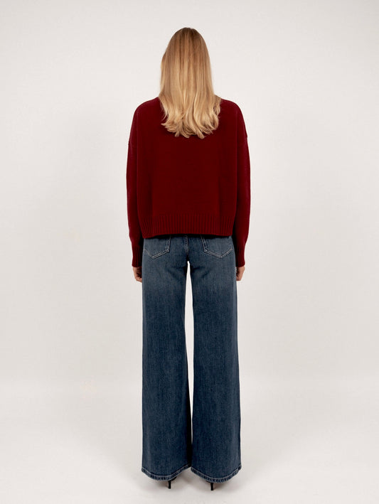 Anna v. Berg Emma Sweater in Dark Cherry