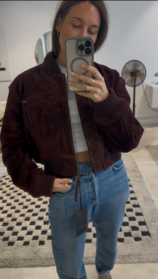 Arma Elettra Lederjacke in Burgund