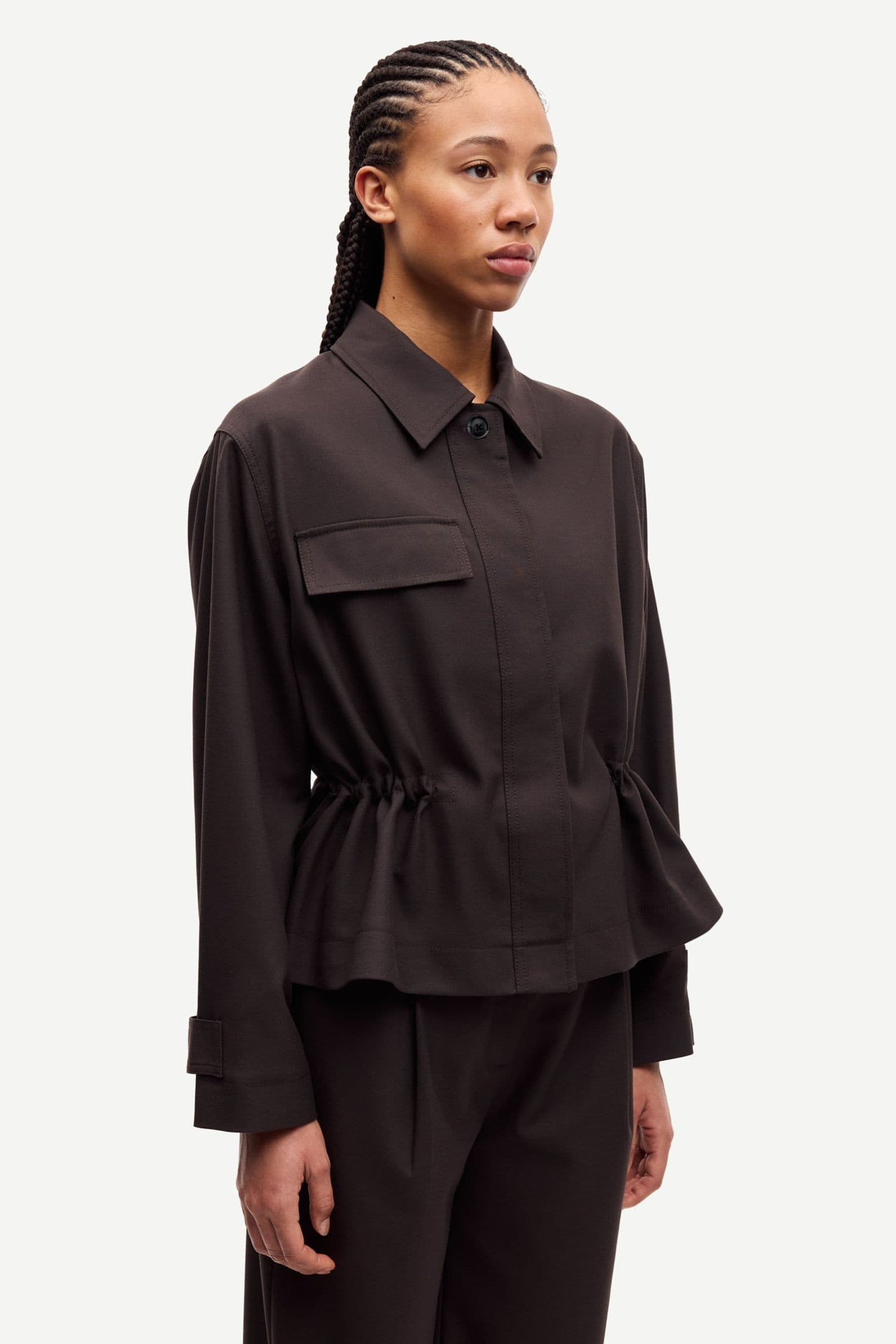 Samsoe Samsoe Salixa Jacke in Black Coffee