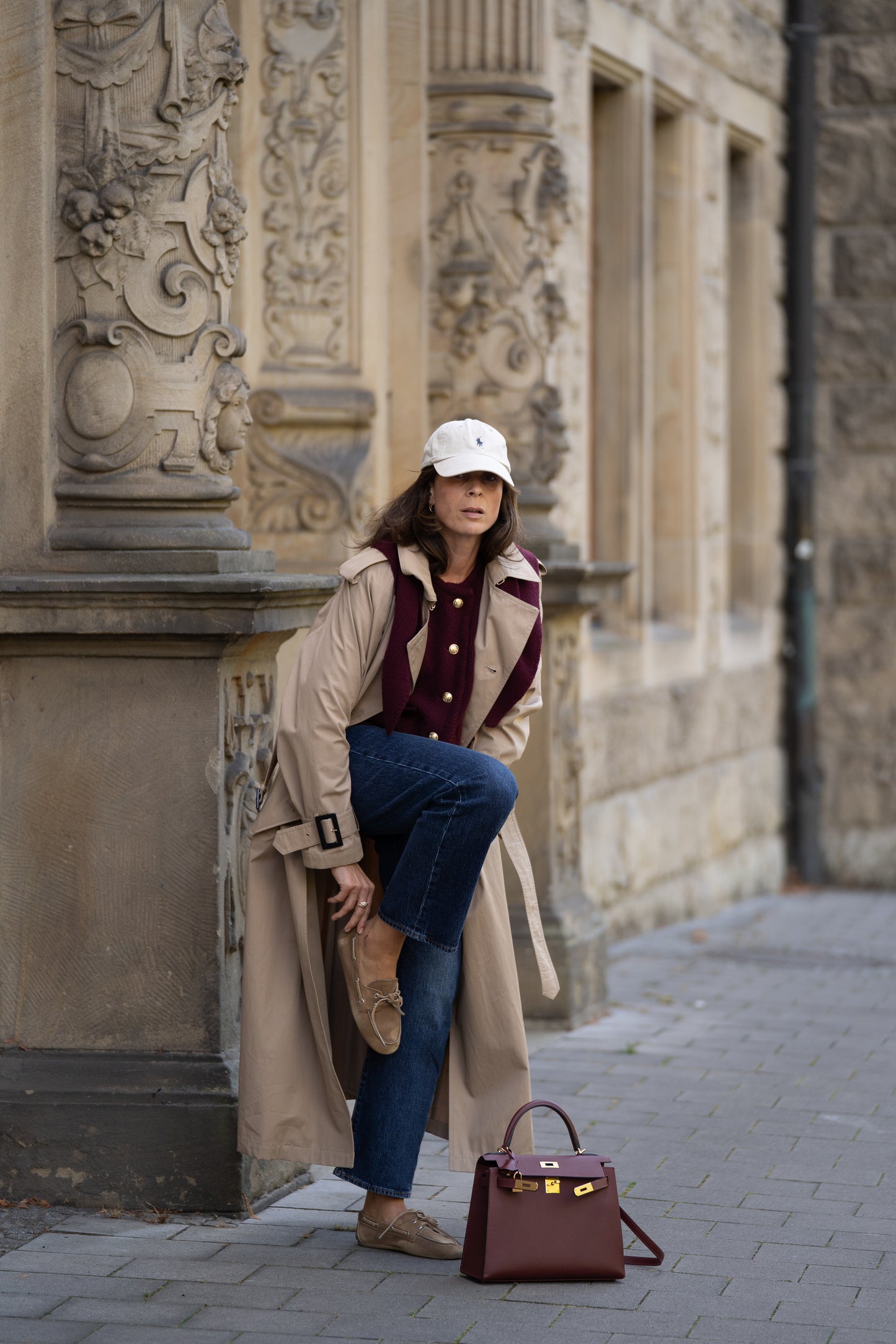 Anna v. Berg Patricia Jacke in Dark Cherry