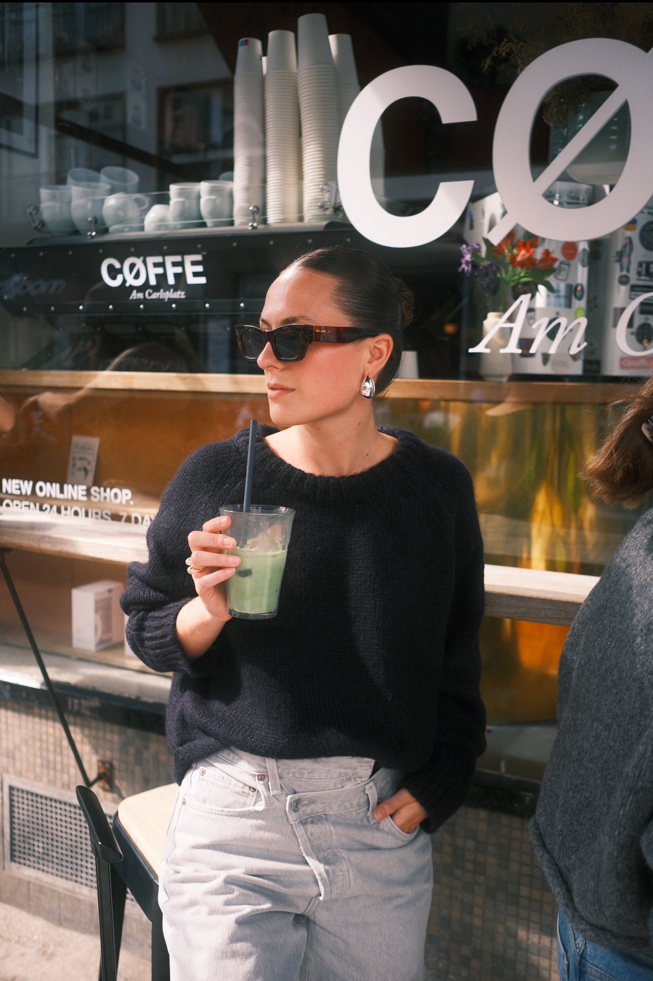 Susanne Bommer Lea Pullover in Coal Black