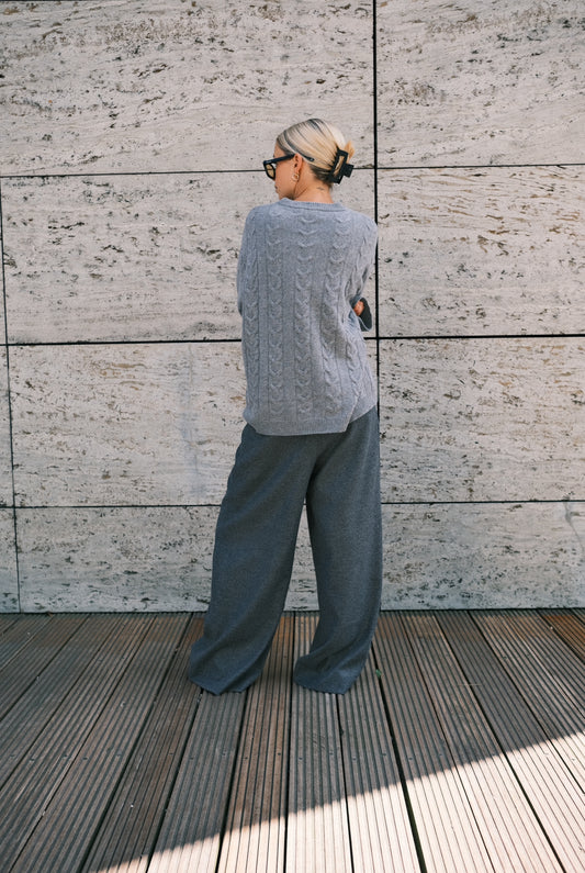 Anna v. Berg Daphne Sweater in Smog