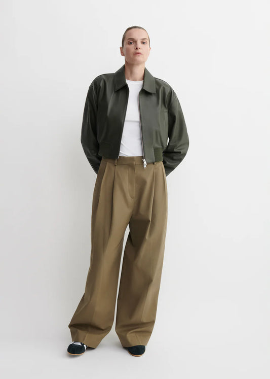 Arma Desy Lederjacke in Dark Green