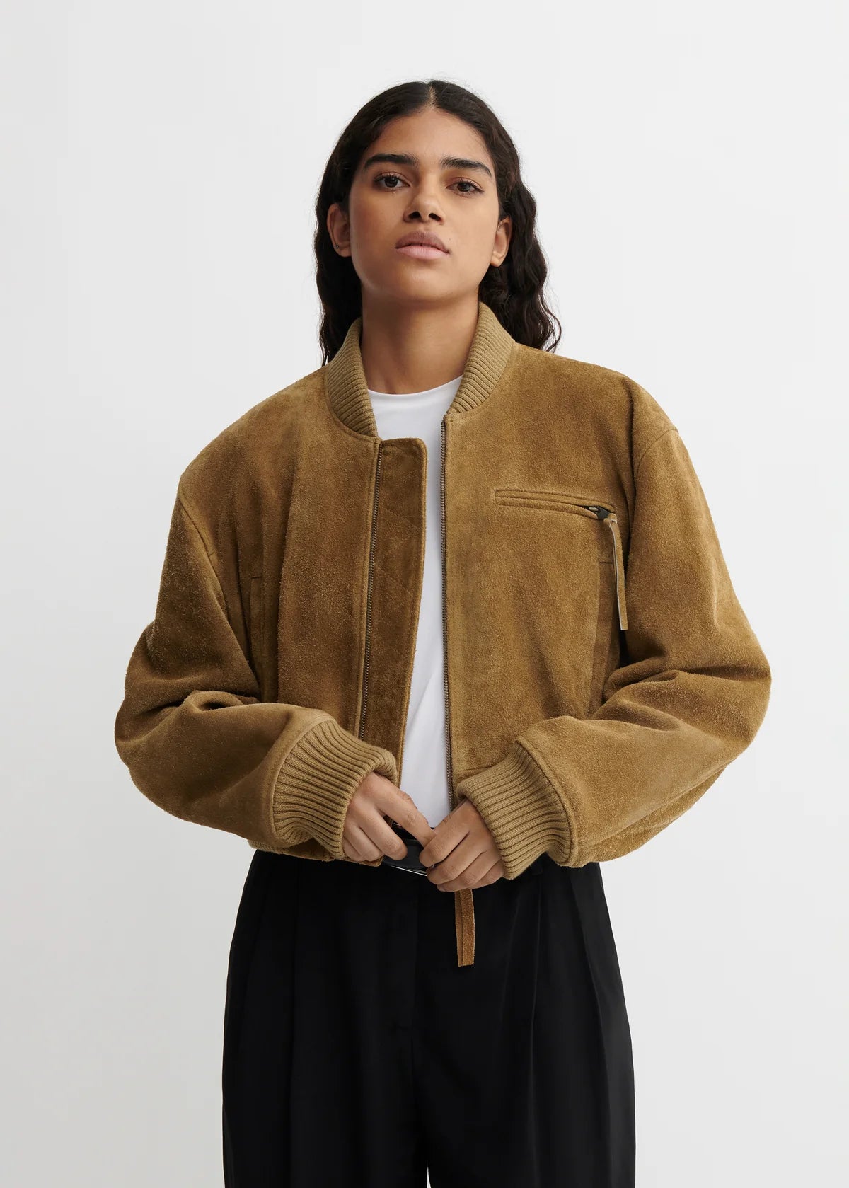 Arma Elettra Lederjacke in Olive