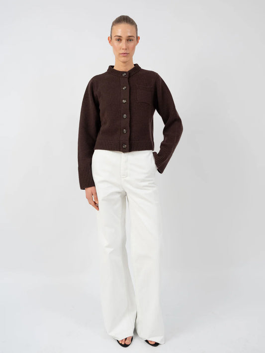 Anna v. Berg Lilly Cardigan Espresso